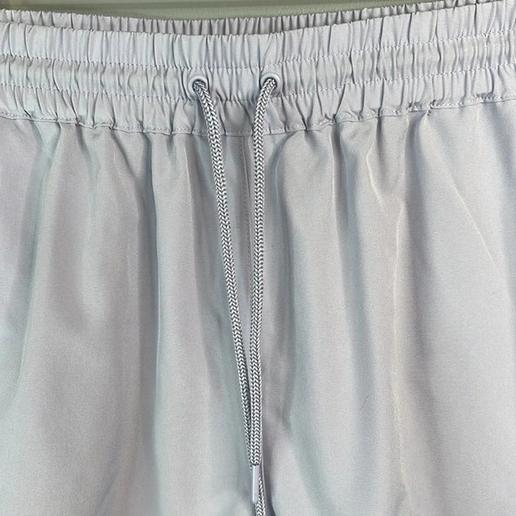 DYNAMITE Sporty Pull-On Shorts Pastel Lavender Elastic Drawstring High Waist M - Picture 3 of 10